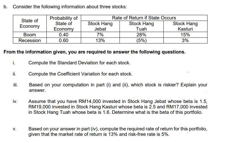 Solved A. "By Investing In Different Securities, An Investor | Chegg.com