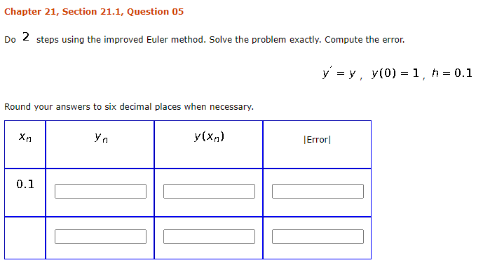 Solved Chapter 21, Section 21.1, Question 05 Do 2 steps | Chegg.com