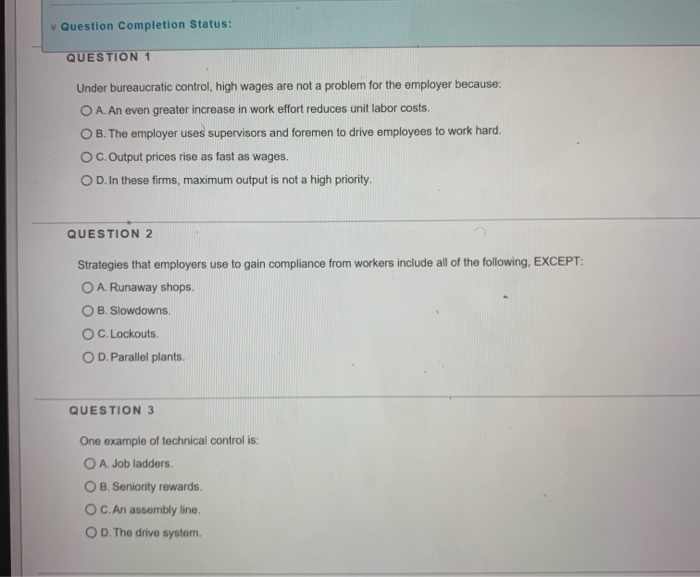 solved question completion status o decrease output... Solved Question Completion Status: QUESTION 1 Under | Chegg.com