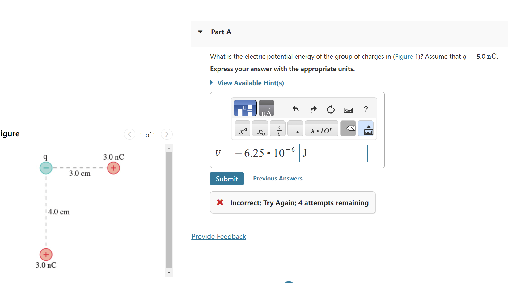 Solved What is the electric potential energy of the group of | Chegg.com