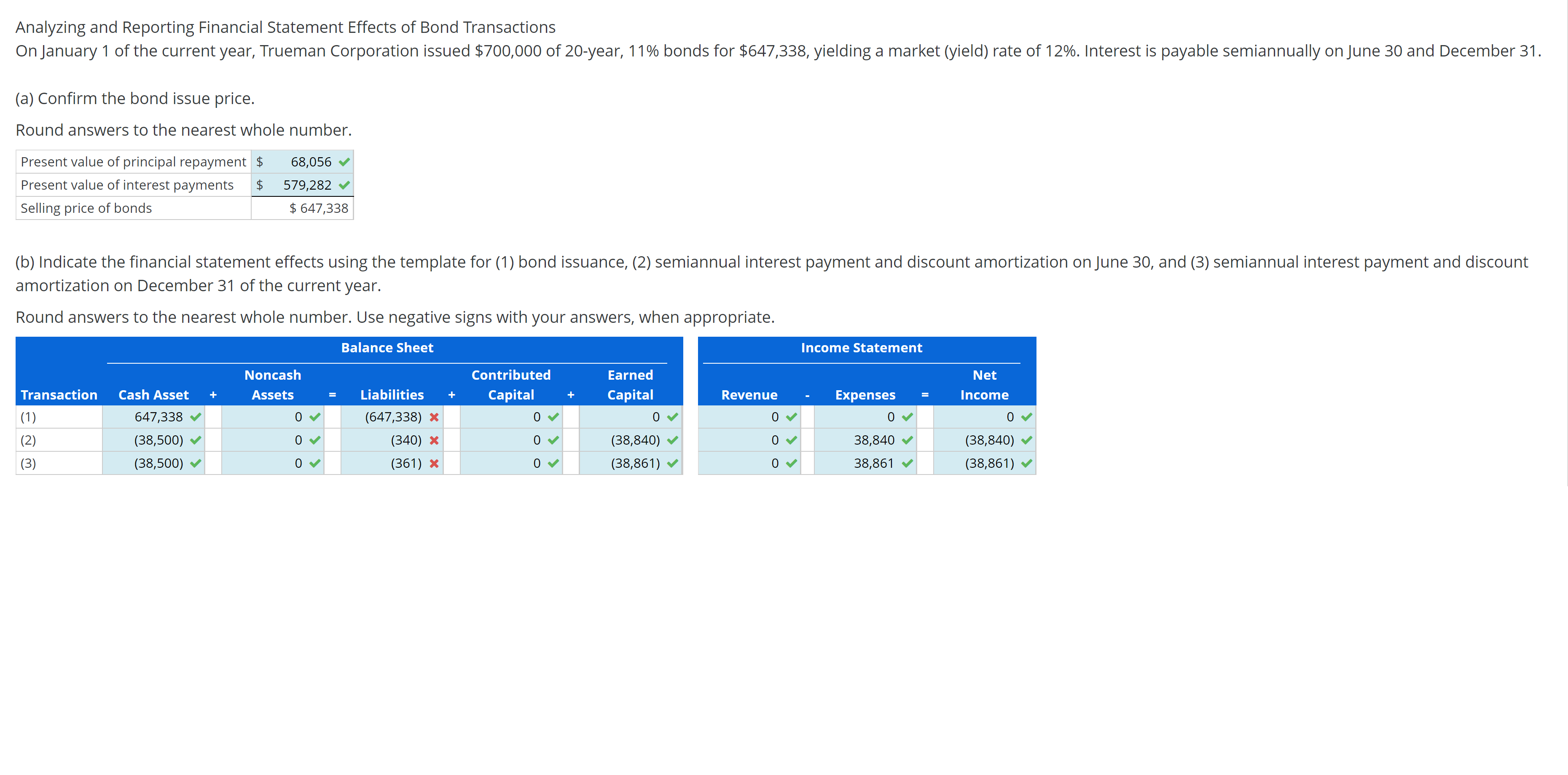 Solved Analyzing and Reporting Financial Statement Effects | Chegg.com