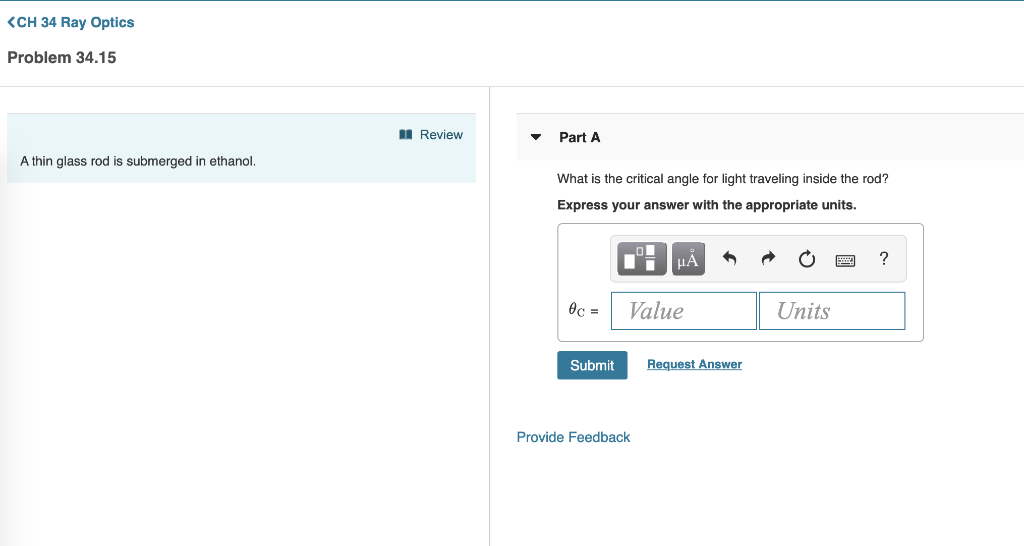 Solved KCH 34 Ray Optics Problem 34.15 Review PartA A thin | Chegg.com
