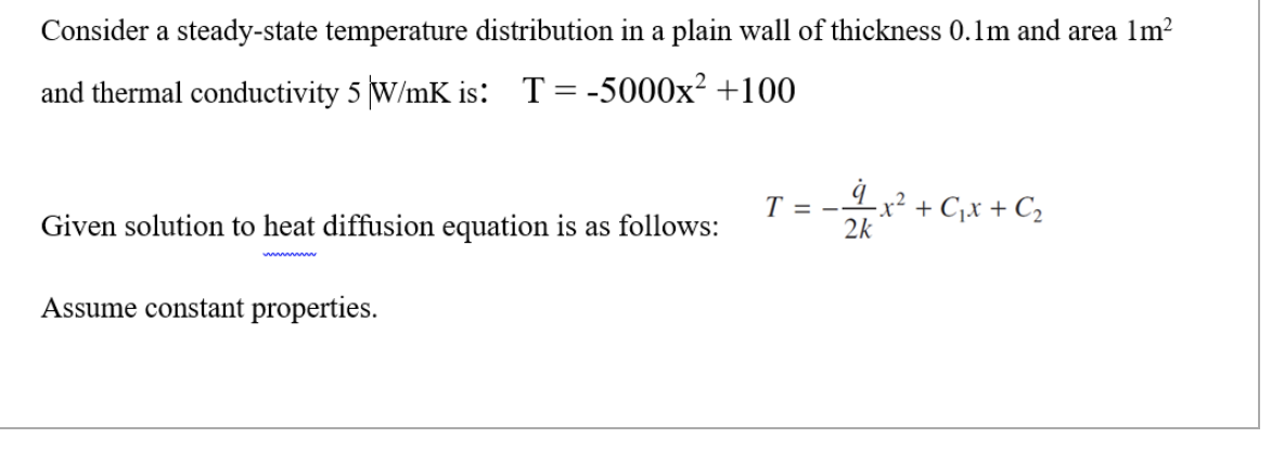 Solved Consider a steady-state temperature distribution in a | Chegg.com