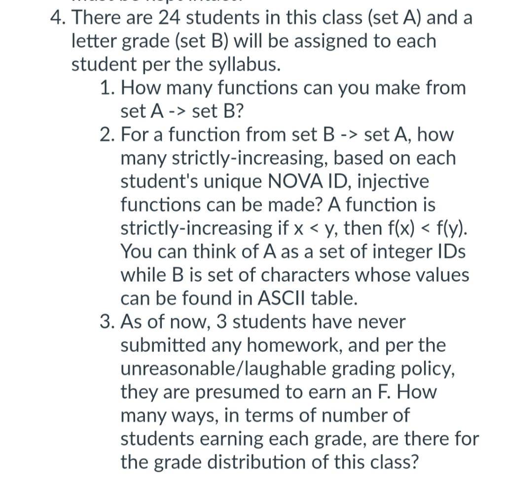 Solved Set A→> Set B ? 2. For A Function From Set B−> Set A, | Chegg.com