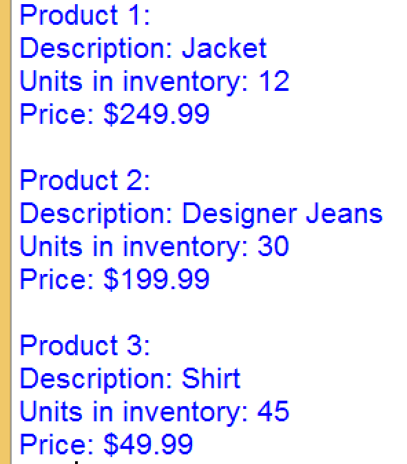 Solved Step1 Write a class named RetailItem that holds data