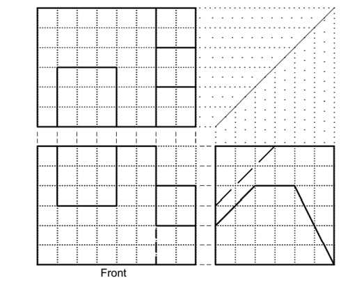 Solved Draw a cabinet oblique pictorial of the following | Chegg.com