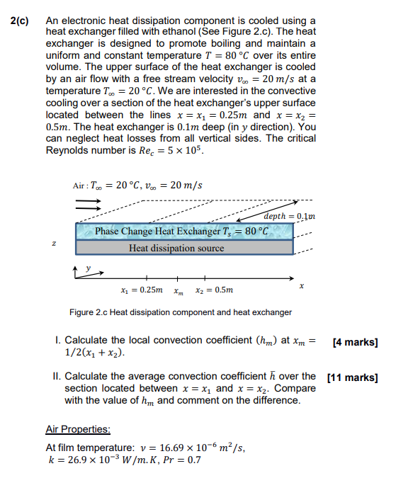 Solved 2(a) Consider a flow of air over a flat surface with | Chegg.com