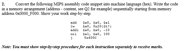 Solved These are microprocessor problems. Please provide the | Chegg.com