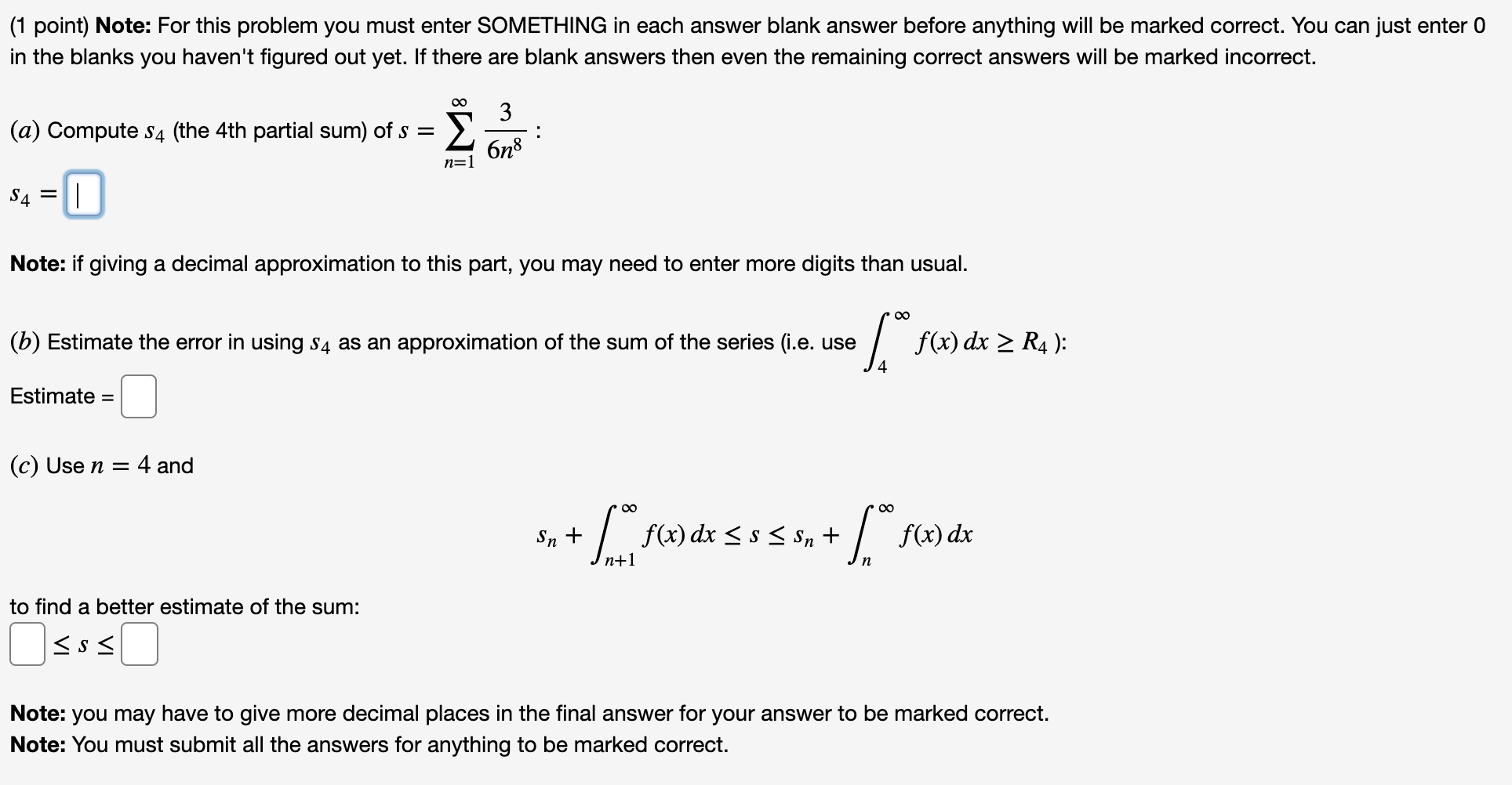 Solved (1 point) Note: For this problem you must enter | Chegg.com