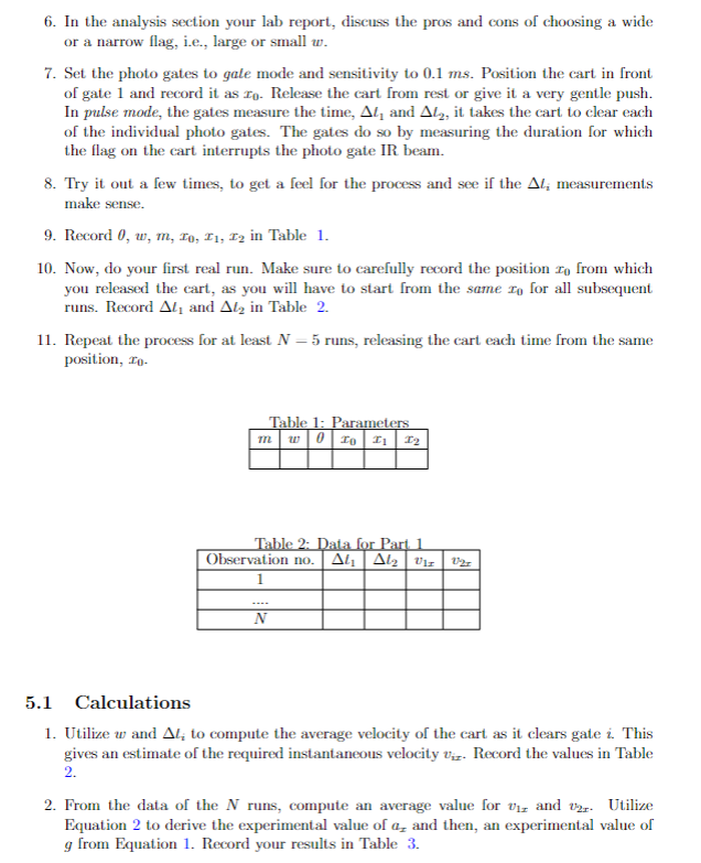 1D kinematics Lab reports In your lab report, there | Chegg.com