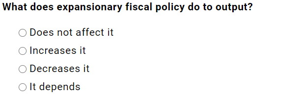 Solved Some spending and taxes increase or decrease with the | Chegg.com