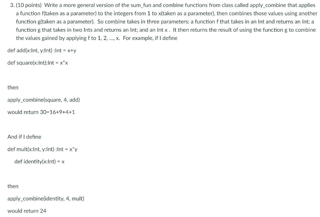 Solved 3 10 Points Write A More General Version Of The Chegg Com