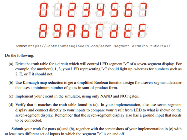 Solved Problem 2: Seven-segment displays are very common | Chegg.com