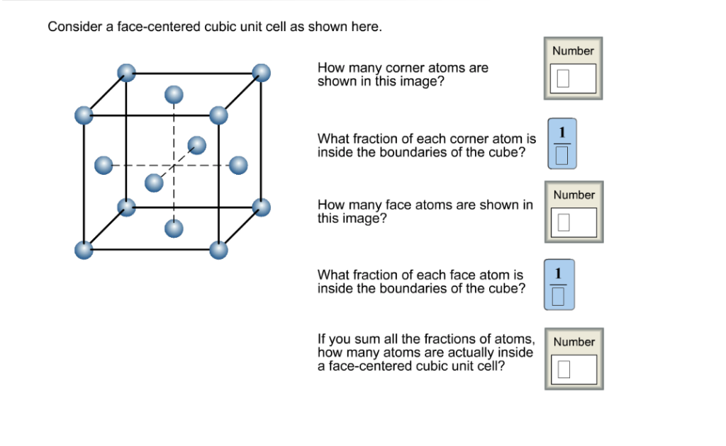 How Many Atoms In Face Centered Cubic Unit Cell