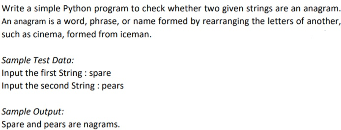 Solved python program DO NOT IMPORT IN-BUILT LIBRARY, ONLY | Chegg.com