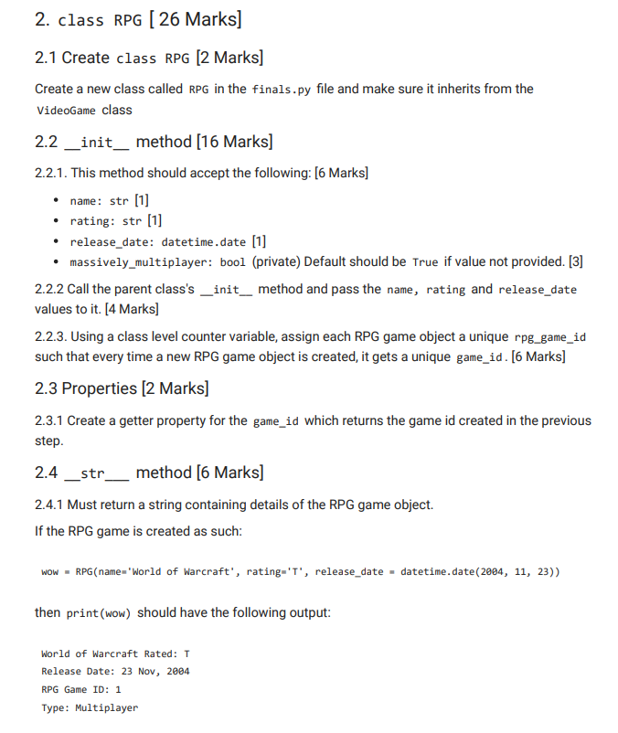 Answered: Write a class called Game that contains…