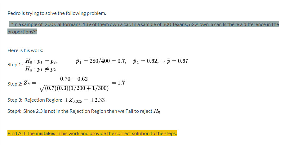 Solved Find the correlation coefficient using the following | Chegg.com