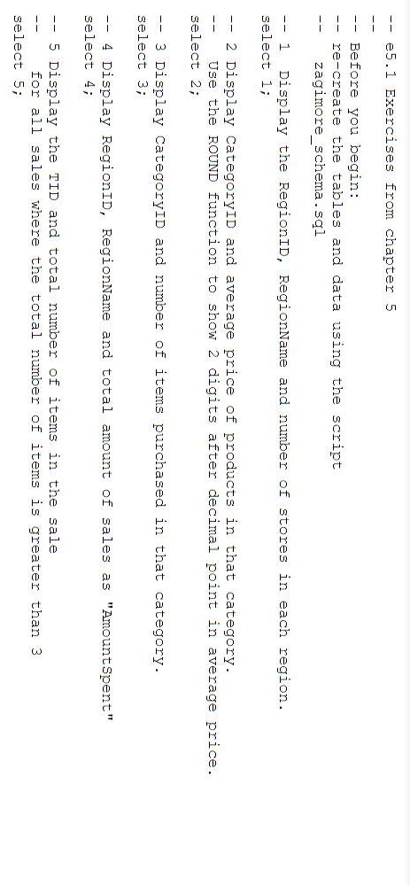 Solved E5 1 Exercises From Chapter 5 Iii Before You Begin Chegg
