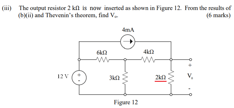 Solved (a) Determine current i in the circuit in Figure 10. | Chegg.com