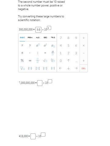 Solved Scientific Notation Standard Notation Scientific | Chegg.com