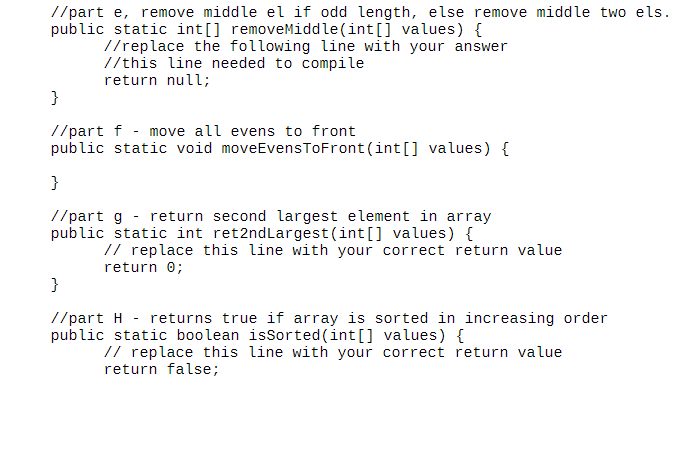 Solved a) (already completed for you) Swap the first and | Chegg.com