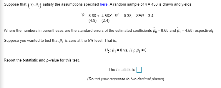 Suppose That Y X1 Satisfy The Assumptions Spec Chegg Com