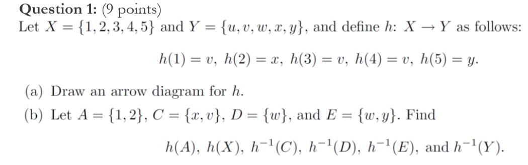 Solved Question 1 9 Points Let X 1 2 3 4 5 And Chegg Com