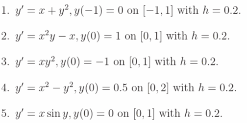 Solved 7. Use Runge-Kutta of order four to solve exercises | Chegg.com