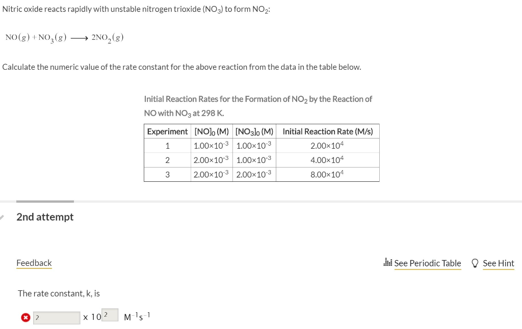 Solved Nitric oxide reacts rapidly with unstable nitrogen | Chegg.com