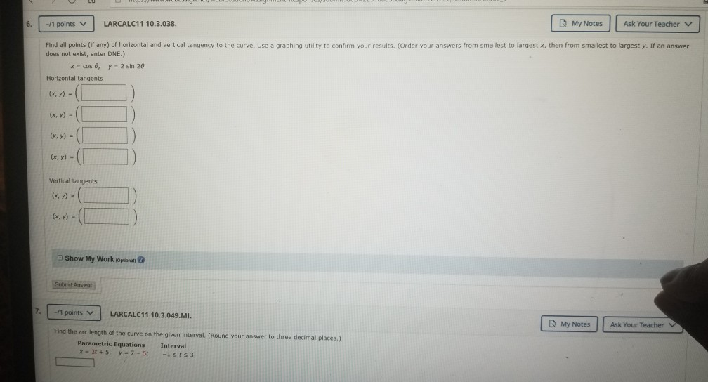 Solved Hello I really need help with both questions 6 and 7. | Chegg.com