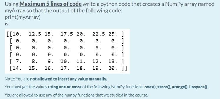 Solved Using Maximum 5 lines of code write a python code | Chegg.com