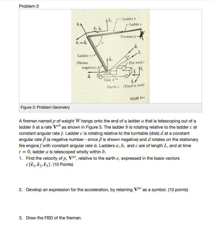 Fireman Ladder Math Problem Problem 3 - Ladder b Ladder a Fireman p- INTERIOR | Chegg.com