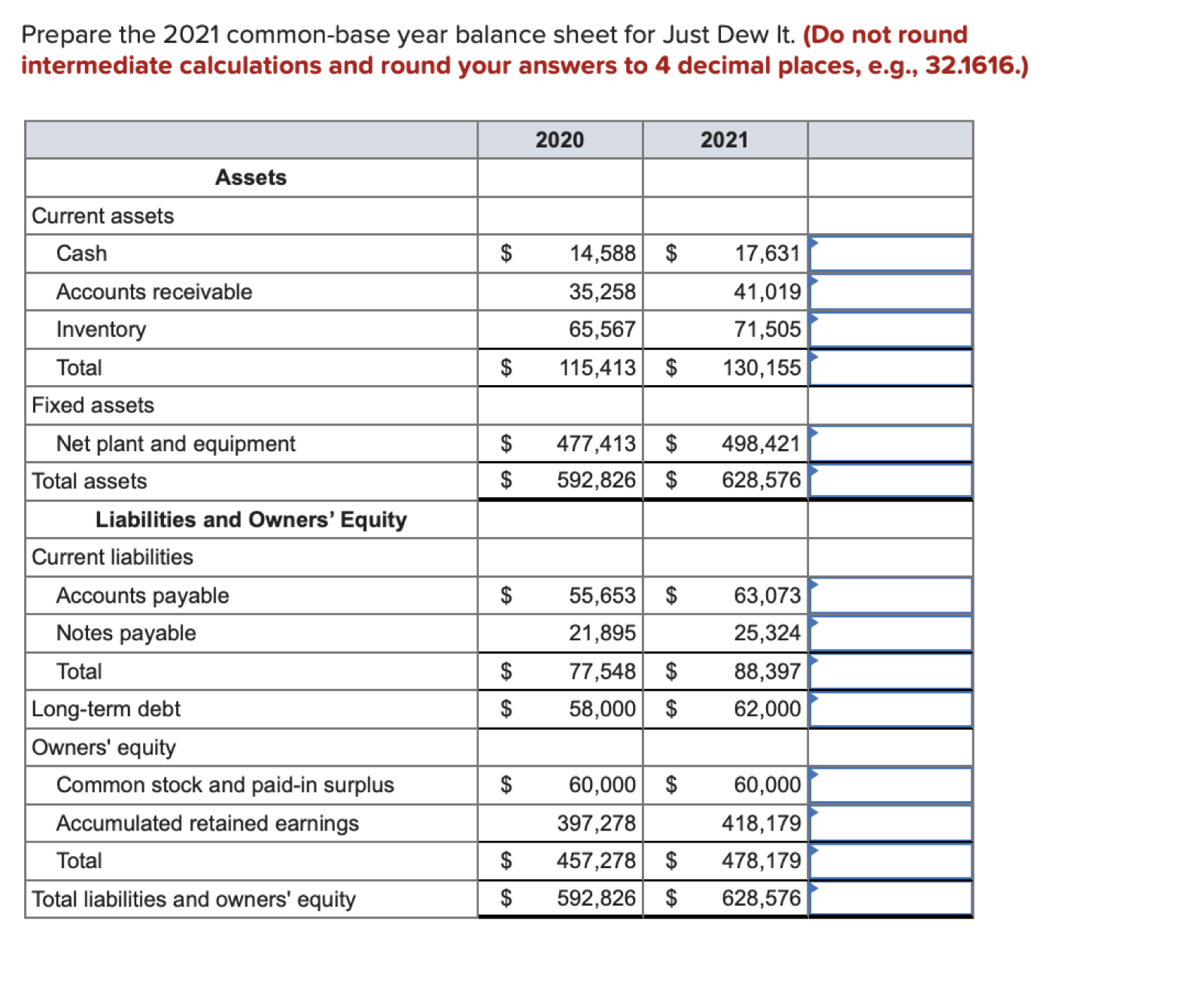 Solved Just Dew It Corporation reports the following balance | Chegg.com