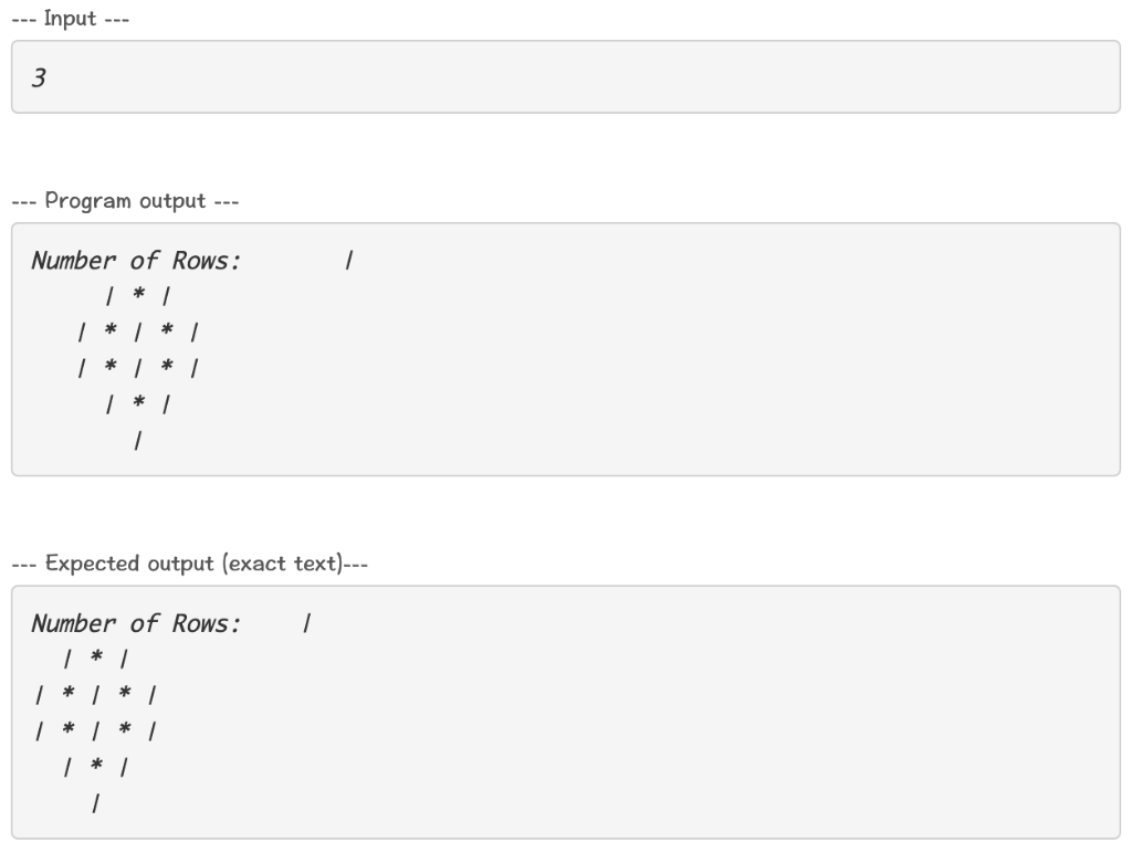Solved python programming def draw_pattern(n): for i in | Chegg.com