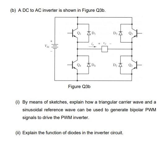 Solved Q3. (a) A power converter is shown in Figure Q3a. The | Chegg.com