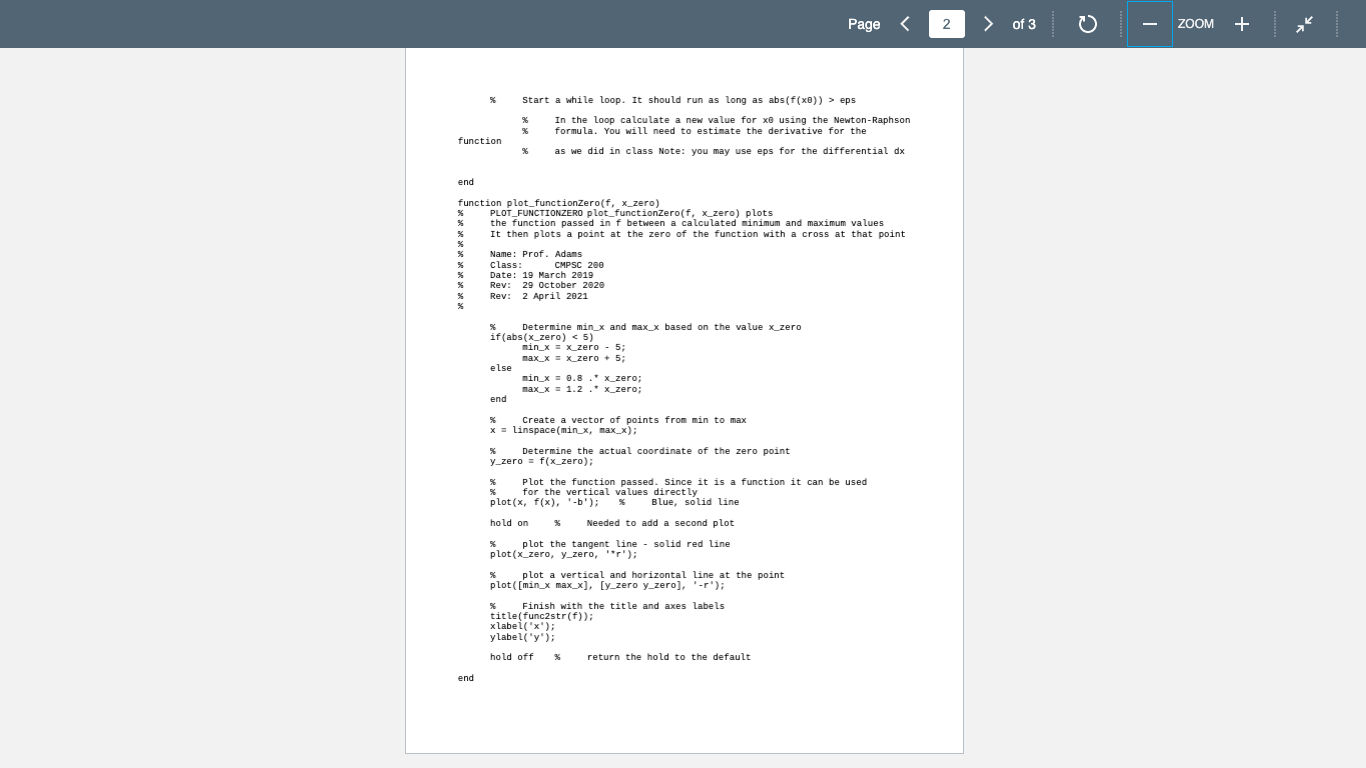 Solved Note: I am using MATLAB so please write the code in | Chegg.com
