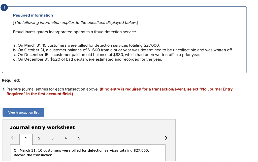 Solved Required Information The Following Information Chegg Com