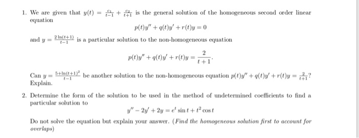 Solved can someone please solve these differential equation | Chegg.com
