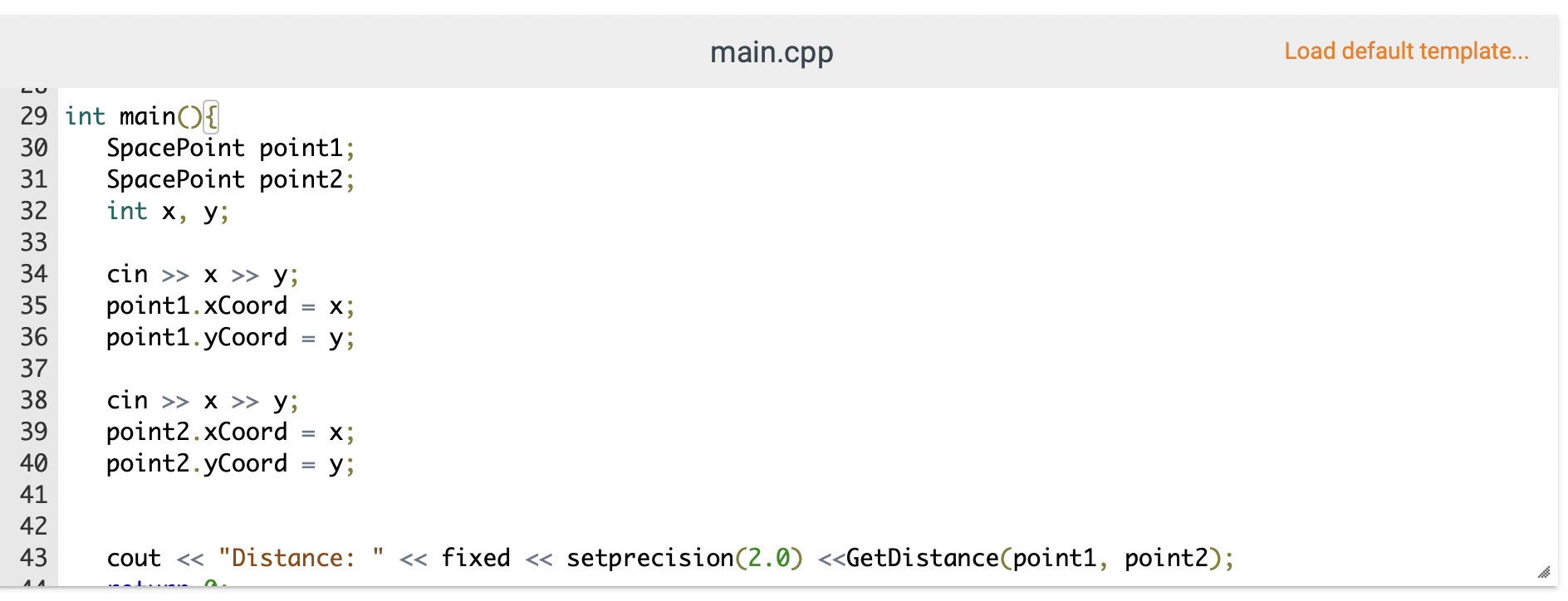 Solved 14.34 Lab 9a (CH7): Points w/ Class Calculate | Chegg.com