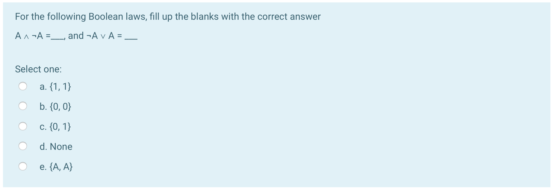 Solved For the following Boolean laws, fill up the blanks | Chegg.com