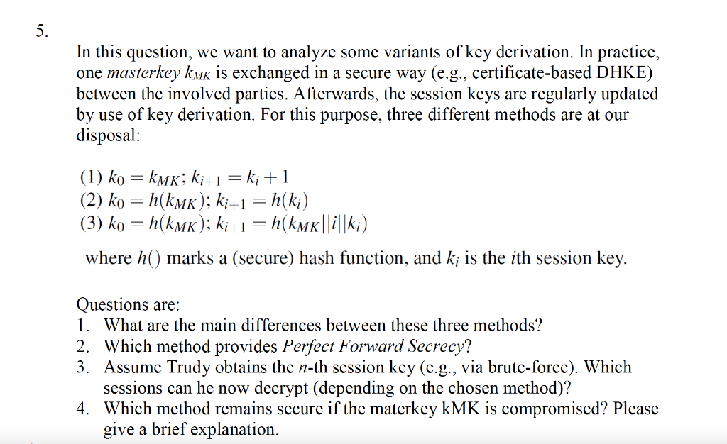 Solved a 1. You have to choose the cryptographic algorithms | Chegg.com