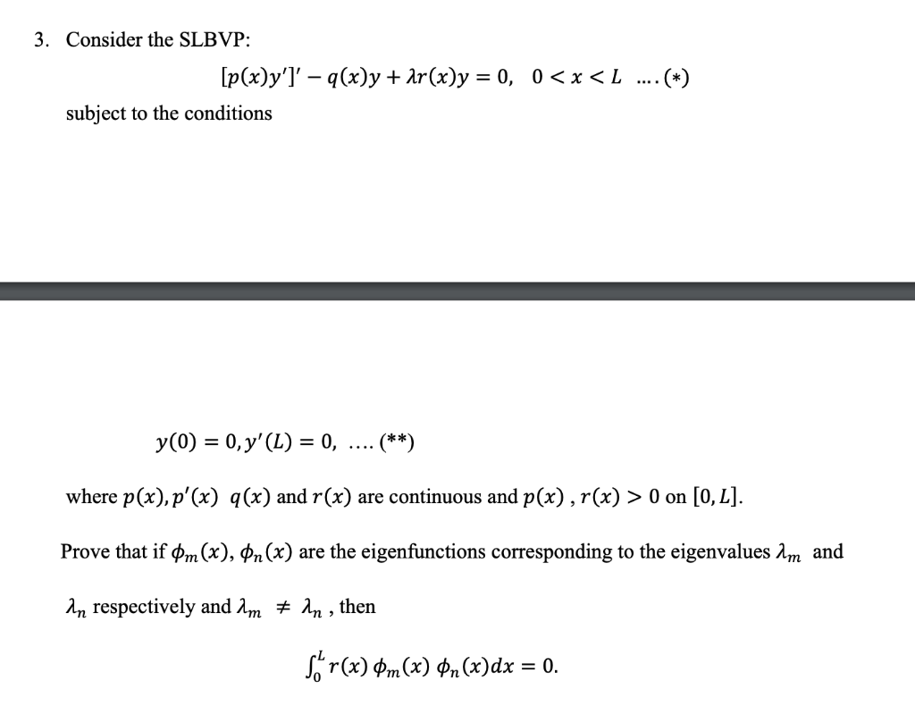 3 Consider The Slbvp P X Y 9 X Y 1r X Y Chegg Com