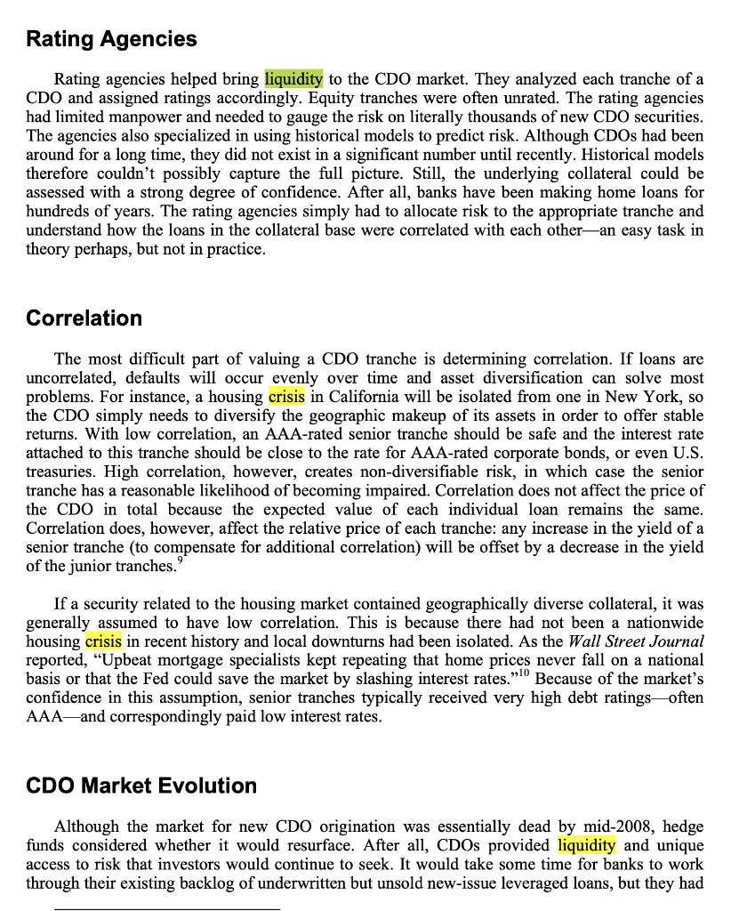 1, Summarize the CDO strategy deployed by Magnetar | Chegg.com