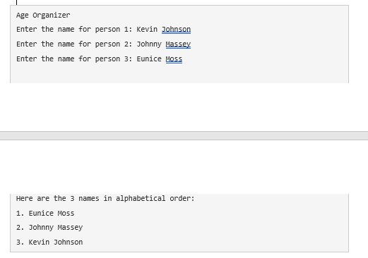 Solved Design a python program that prompts a use to enter 3 | Chegg.com