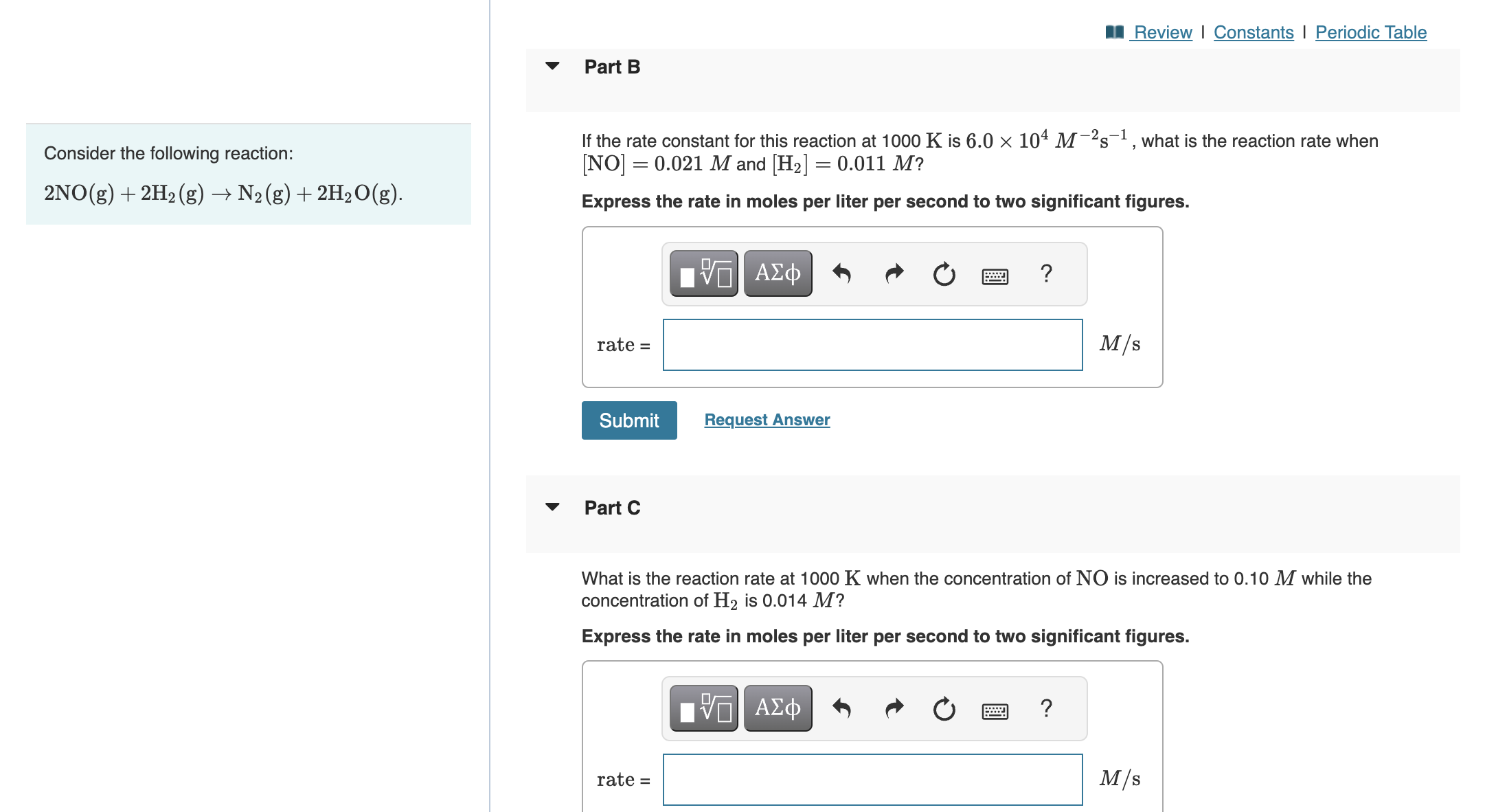 Solved ANSWER B AND C PLEASEPart BConsider The Following | Chegg.com