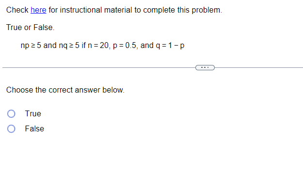 Solved Check here for instructional material to complete | Chegg.com