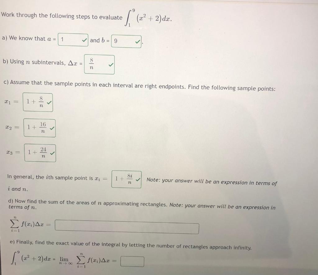 Solved Work through the following steps to evaluate , (.22 + | Chegg.com