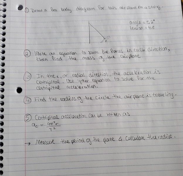Solved I know that the mass of the airplane is 300 grams,