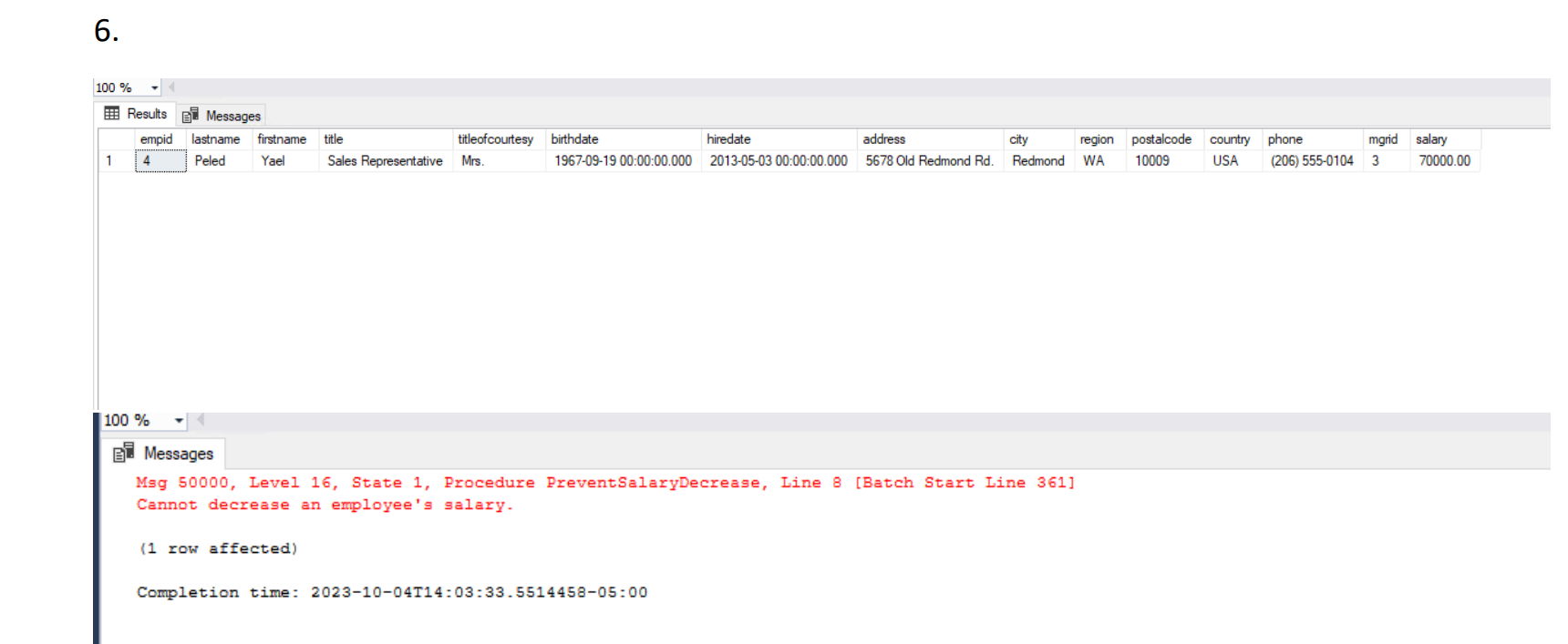Solved SQL DatabaseI have three tasks and I have attached | Chegg.com