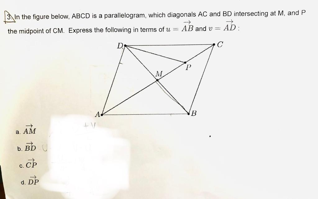 Solved 3. In The Figure Below, ABCD Is A Parallelogram, | Chegg.com